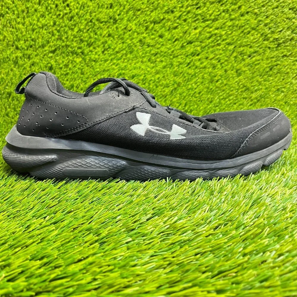 Under Armour Charged Assert 8 Mens Size 13 Black Athletic Running Shoes Sneakers